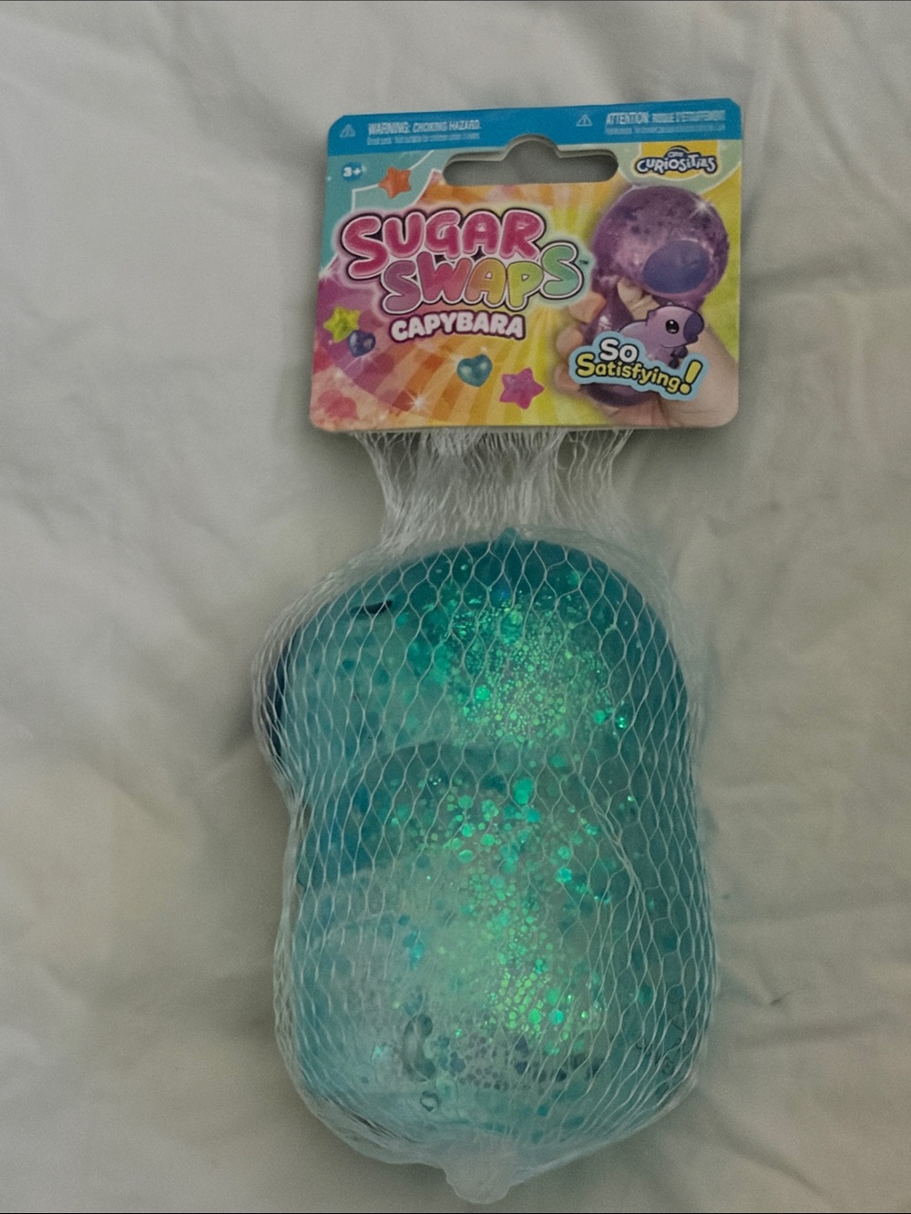 Sugar Swaps Capybara Kids Plush - Teal Glitter